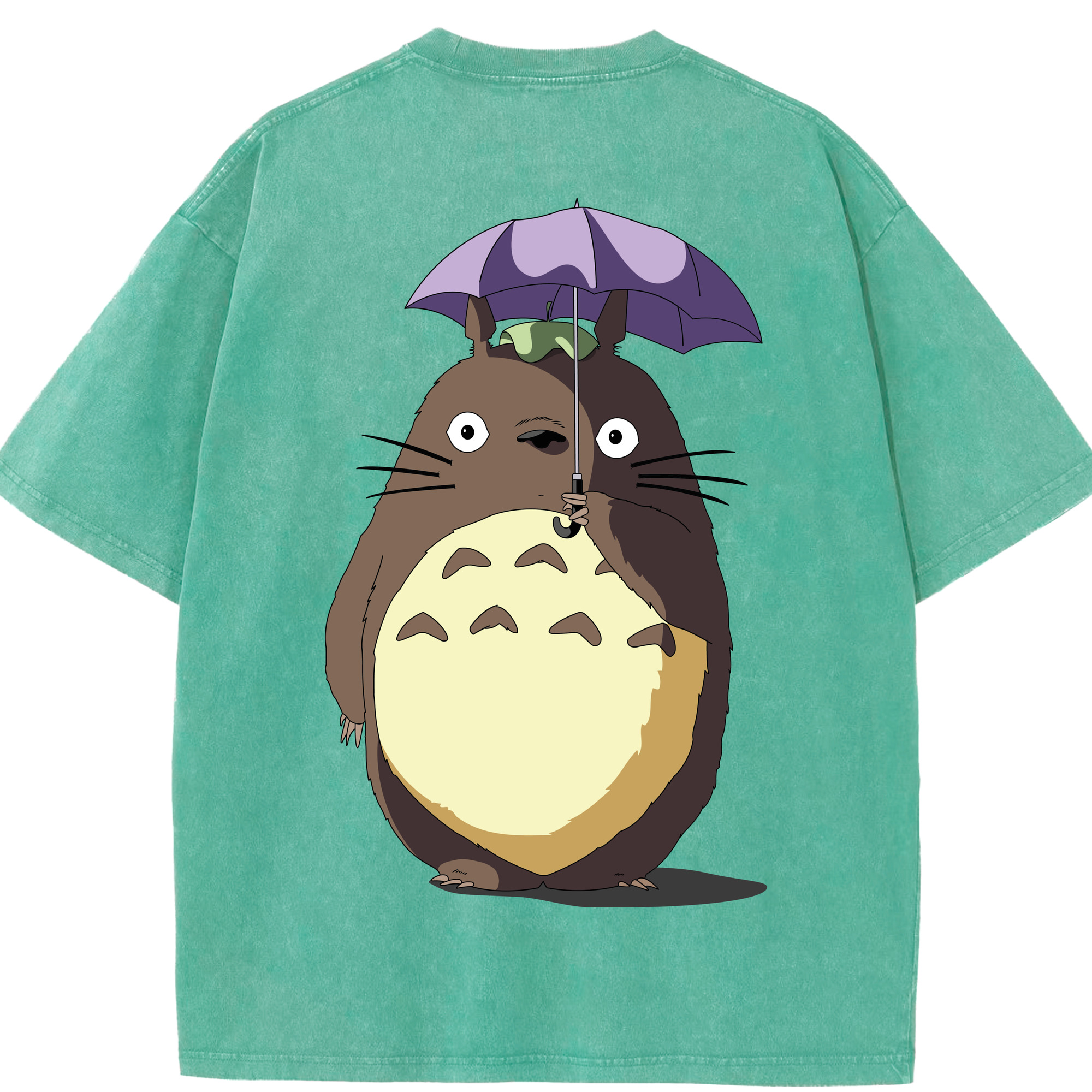 （画像用） となりのトトロ 草壁メイ 草壁サツキ My Neighbor Totoro Satsuki Kusakabe Mei Kusakabe 綿100% ヴィンテージ風 半袖Tシャツ（背面プリント）